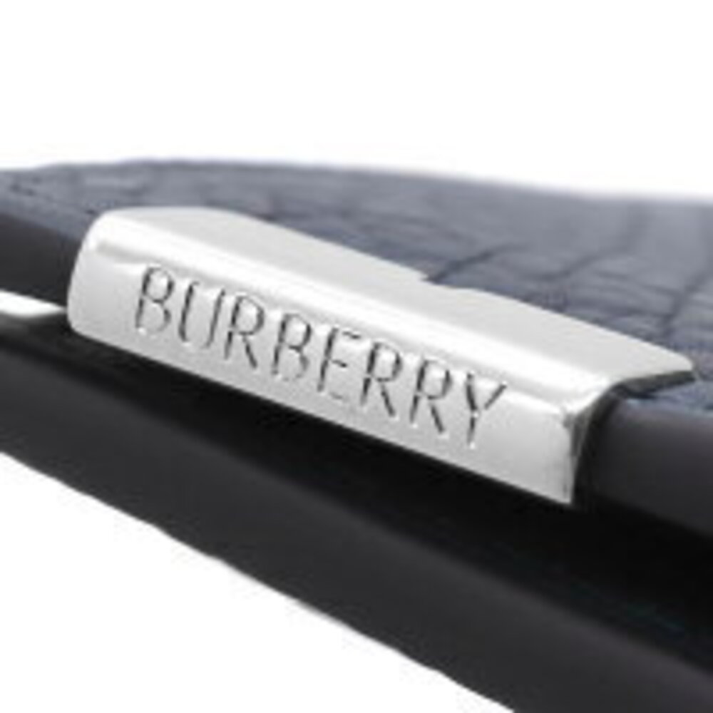 Burberry Cavendish Wallet Bifold Long Navy Blue Lake - Picture 3 of 5